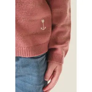 Baby girl round neck sweater Hublot Mode Marine Mosaline image-2