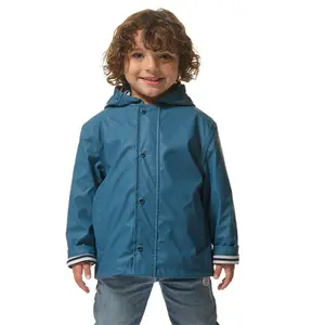 Baby zip-up rain parka Hublot Mode Marine Stratus image-0