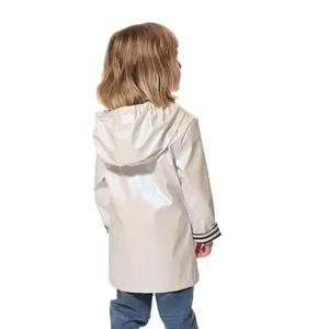 Holographic raincoat for baby girl Hublot Mode Marine Laurella image-1