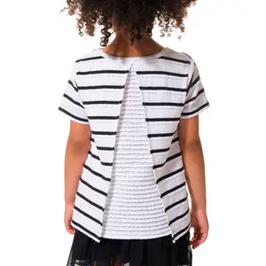 Baby girl cut-out back t-shirt Hublot Mode Marine Nanny image-0