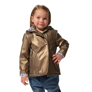 Baby girl's hooded rain parka Hublot Mode Marine Onessa image-0