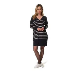 Abito a maglione con scollo a V donna Hublot Mode Marine Paulina image-0