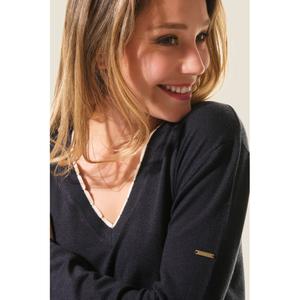 Robe pull col V femme Hublot Mode Marine image-2