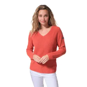 Pull col V femme Hublot Mode Marine Pivoine image-0