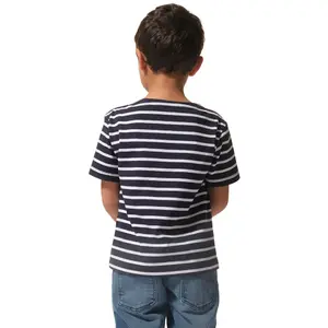 striped t-shirt for kids Hublot Mode Marine Rivage image-1