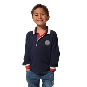 Long sleeve polo for kids Hublot Mode Marine Sansom image-0