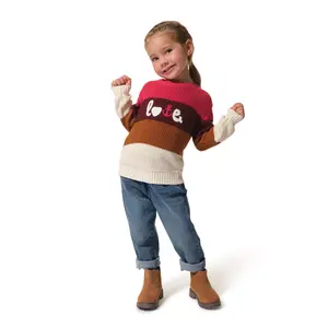 Baby girl round neck sweater Hublot Mode Marine Theoxane image-0