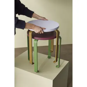 Rolling stool Hubsch Interior Smile image-2