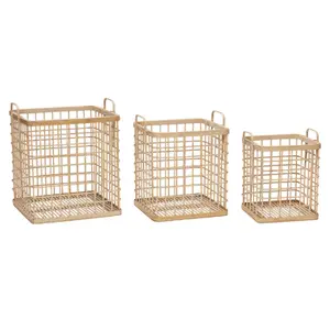 Square baskets Hubsch Interior (x3) image-0