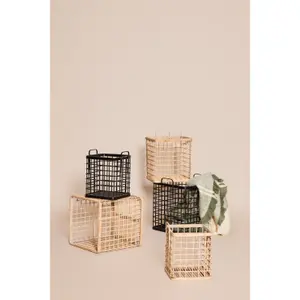 Cestas cuadradas Hubsch Interior (x3) image-1