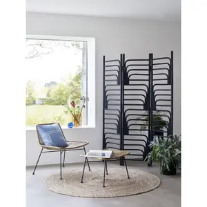 Round carpet Hubsch Interior Sage image-2