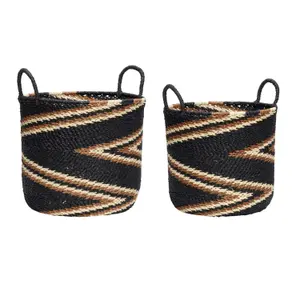 Baskets Hubsch Interior Zigzag (x2)