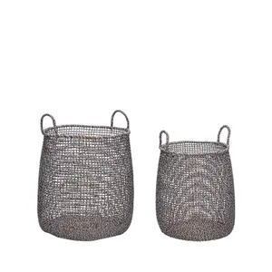 Storage basket Hubsch Interior Mist (x2)