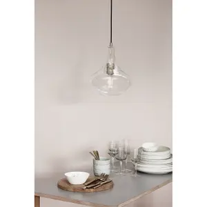 Trinkglas mit Rillen Hubsch Interior image-0