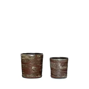 671503-krukor-hubsch-interior-fossil-x2-beige-maroon-13x14-16x17-cm