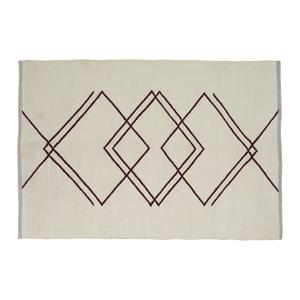 700816-mattor-hubsch-interior-rhomb-gra-burgundy-120x180-cm