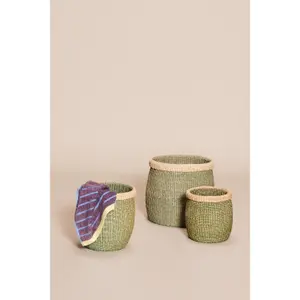 Baskets Hubsch Interior Moss (x3) image-1