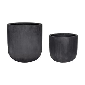 850601-pots-hubsch-interior-villa-x2-black-33x31-40x44-cm