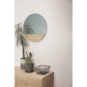 Round wall mirror Hubsch Interior Crescent image-1