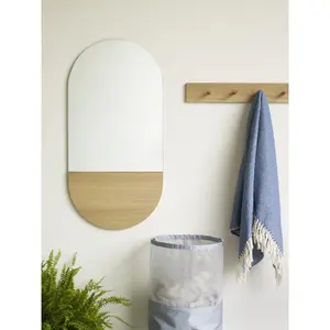 Specchio da parete ovale Hubsch Interior Crescent image-1