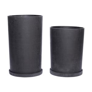 900308-pots-hubsch-interior-podium-large-x2-black-31x41-31x50-cm