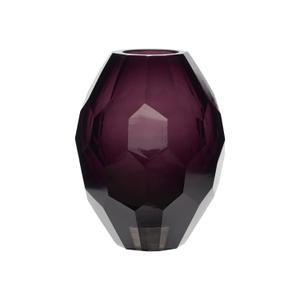 950504-vase-hubsch-interior-facet-burgundy-13x17-cm