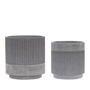 991420-pots-hubsch-interior-ripple-x2-dark-gray-25x26-30x31-cm