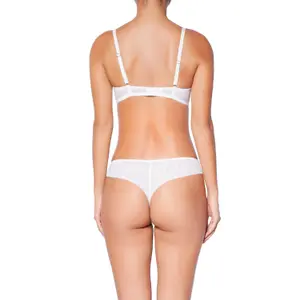 Lace floral embroidered thong for women Huit Amoureuse image-4