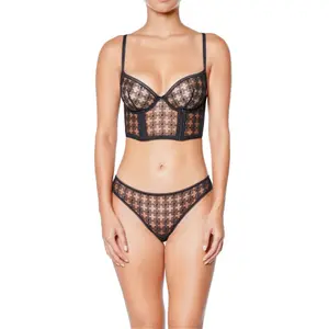 Calcinha fio dental feminina Huit Café image-1