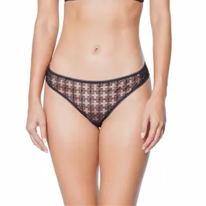 Calcinha fio dental feminina Huit Café image-0