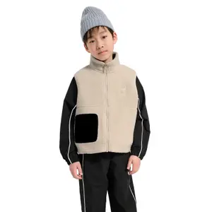 Kinder zonder mouwen rits fleece Hummel Martini image-1