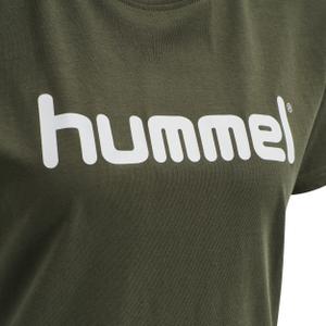 203518-6084-t-shirt-en-coton-logo-femme-hummel-go-green