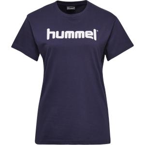 203518-7026-t-shirt-femme-hummel-go-logo-bleu-marine
