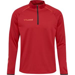 204605-3782-sweatshirt-hummel-half-zip-hmlauthentic-pro-lichtrood-grijs