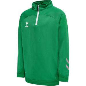 207404-6235-veste-de-survetement-1-2-zip-enfant-hummel-lead-green