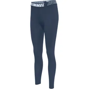 Women's cotton mid-rise leggings Hummel TE Maja