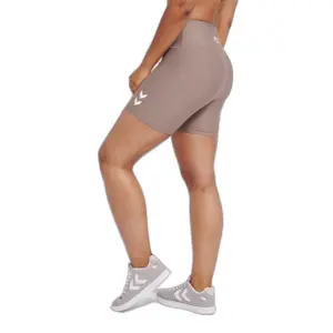 Damskie bawełniane szorty mid-rise Hummel TE Maja image-4