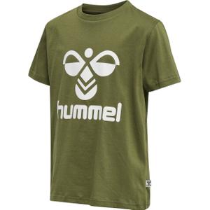 213851-6414-t-shirt-for-barn-hummel-tres-capulet-oliv