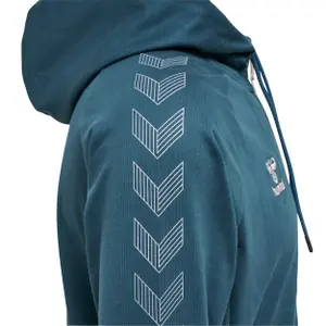 Huvtröja med dragkedja i bomull Hummel Move Grid image-2