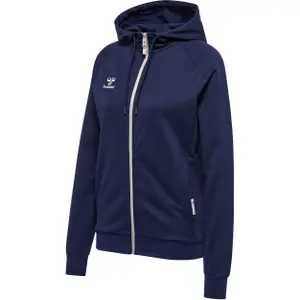 Women's cotton hooded zip sweatshirt Hummel Move Grid image-0