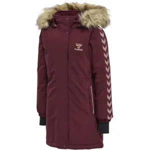 Girl's hooded coat Hummel Leaf Tex image-1