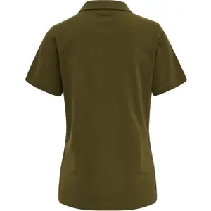 Camisa pólo feminina Hummel Red Classic image-1