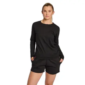 Camiseta de manga larga para mujer Hummel Red Basic image-1