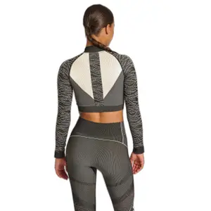 Trainingsjacke crop nahtlos Damen Hummel MT Mila image-3