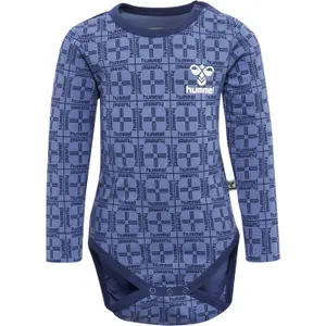 Lange mouwen body voor babyjongen Hummel Check image-0