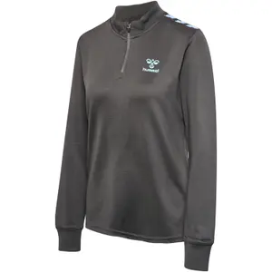 Træningsjakke i polyester med 1/2 lynlås til kvinder Hummel HmlStaltic image-2