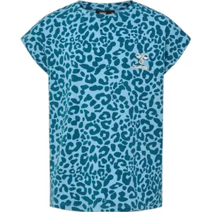 Flowered girls' t-shirt Hummel AOP image-0