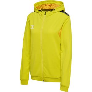 219981-5269-veste-de-survetement-a-capuche-zippe-polyester-femme-hummel-authentic-yellow