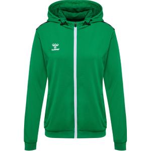 219981-6235-veste-de-survetement-a-capuche-zippe-polyester-femme-hummel-authentic-green