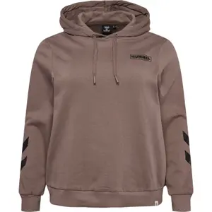 221794-8109-damen-hoodie-hummel-legacy-plus-braun
